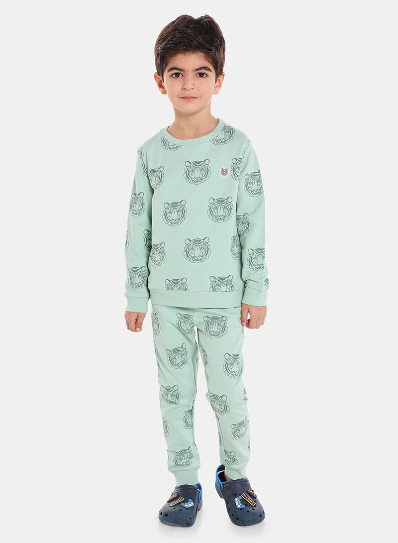 R&B - Sweat Shirt & Jogger Set Mint - Image 1