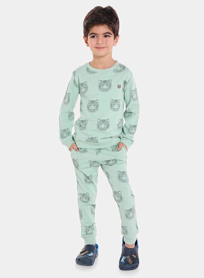 R&B - Sweat Shirt & Jogger Set Mint - Image 1