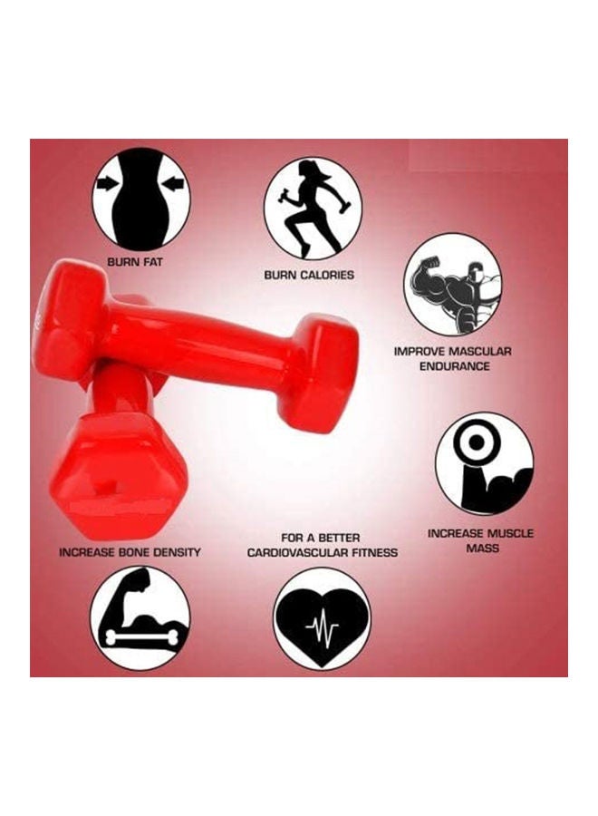 طقم دمبل عالي الجودة مكون من 6 قطع بوزن 10 كجم 10كيلوجرام - Image 4