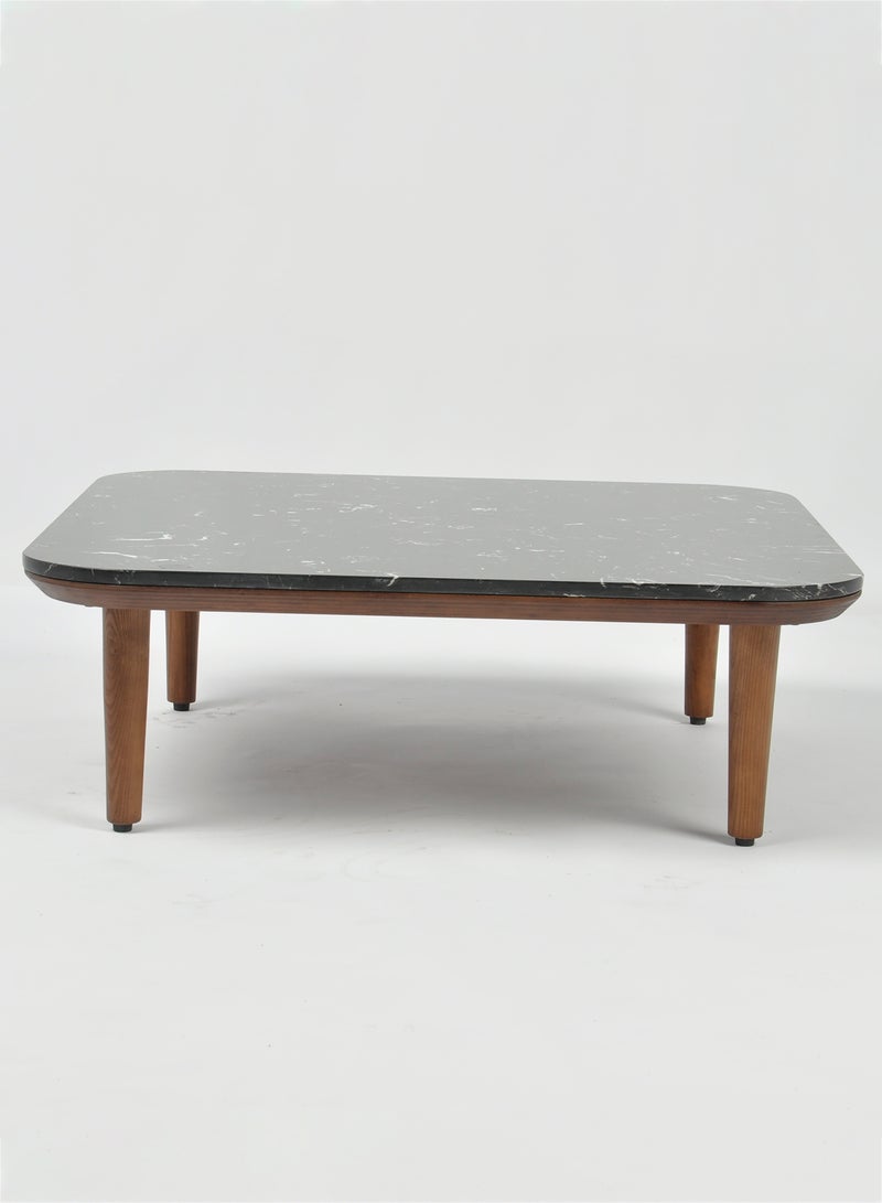 Switch Coffee Table Used As Coffee Corner And Side Table In Marble - Black 80*80*26cm  - Image 1
