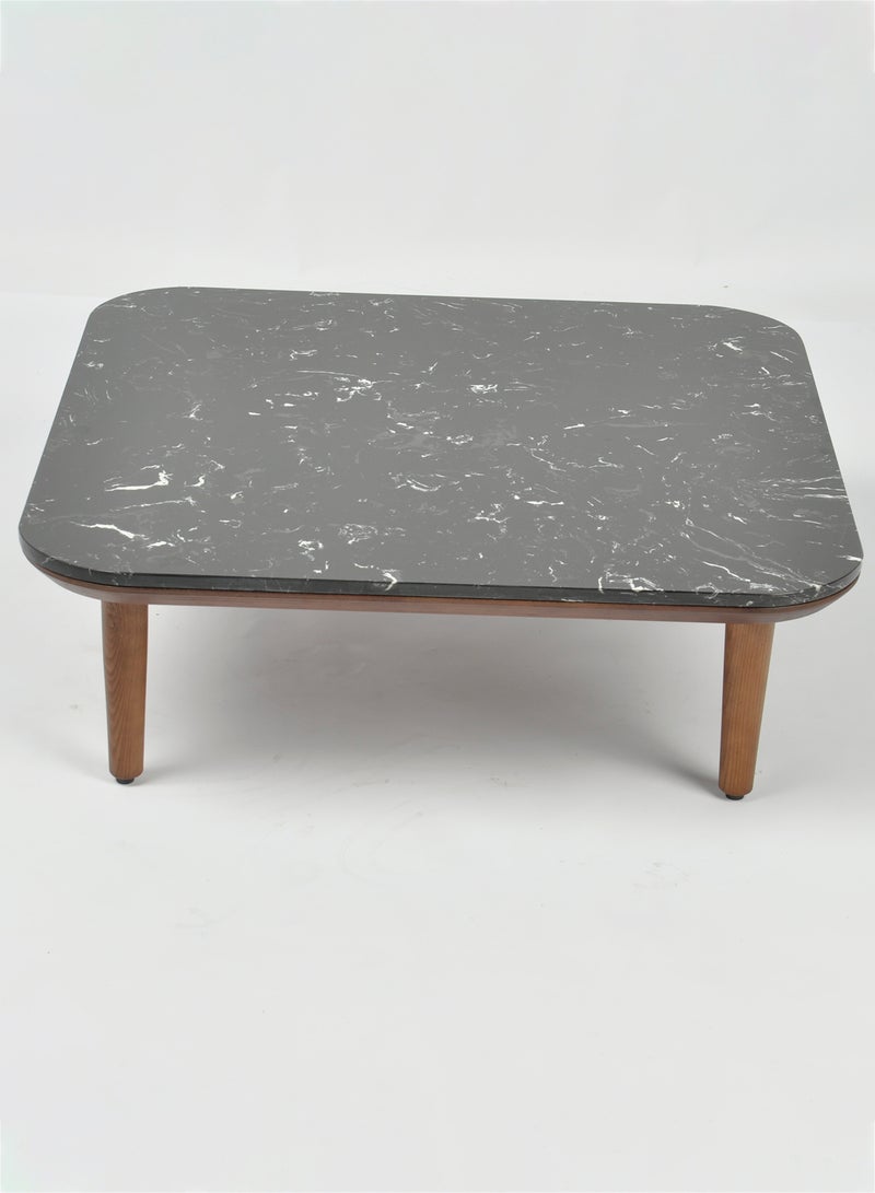 Switch Coffee Table Used As Coffee Corner And Side Table In Marble - Black 80*80*26cm  - Image 3
