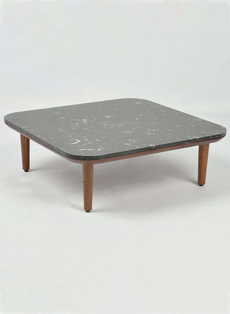 Switch Coffee Table Used As Coffee Corner And Side Table In Marble - Black 80*80*26cm  - Image 4