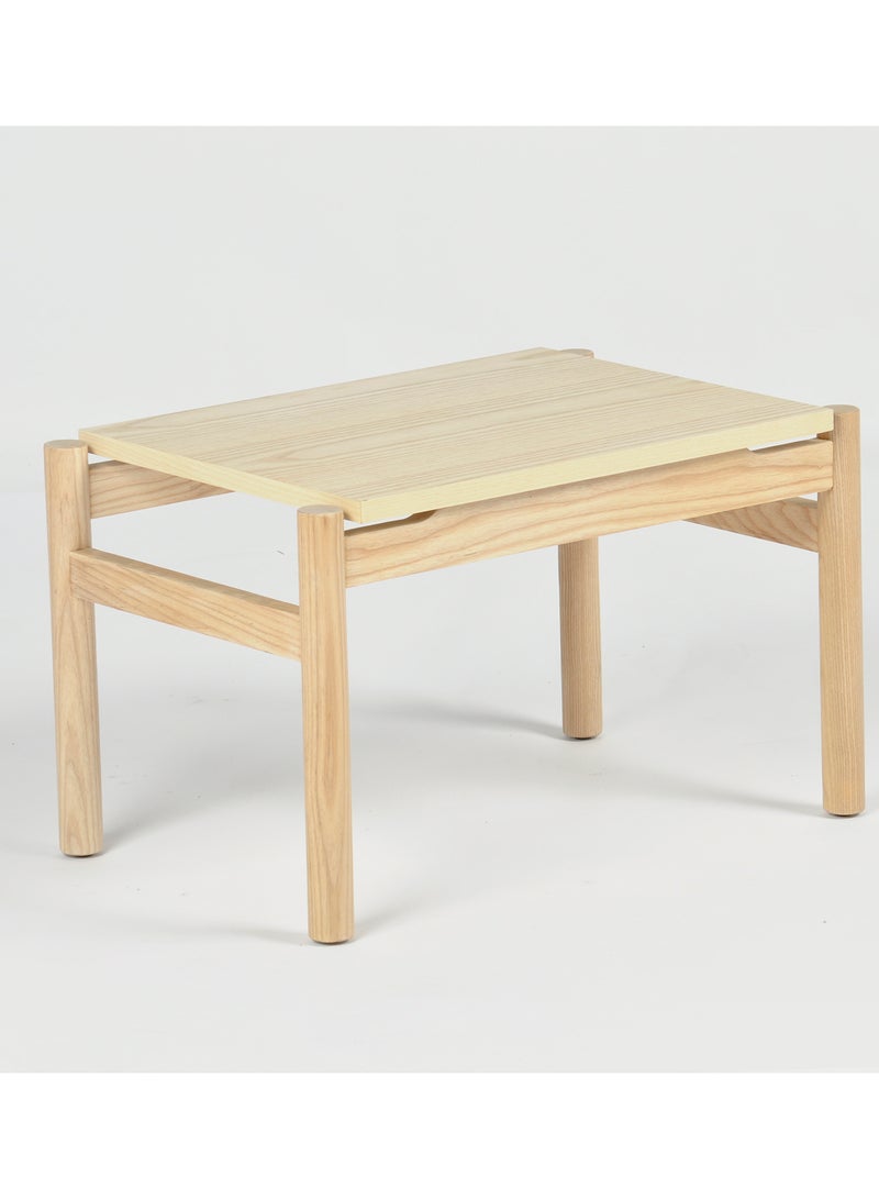 Switch Modern Rectangular Coffee Table With Wood Top Wood Legs For Living Room Natural 60x40x37cm  - Image 2