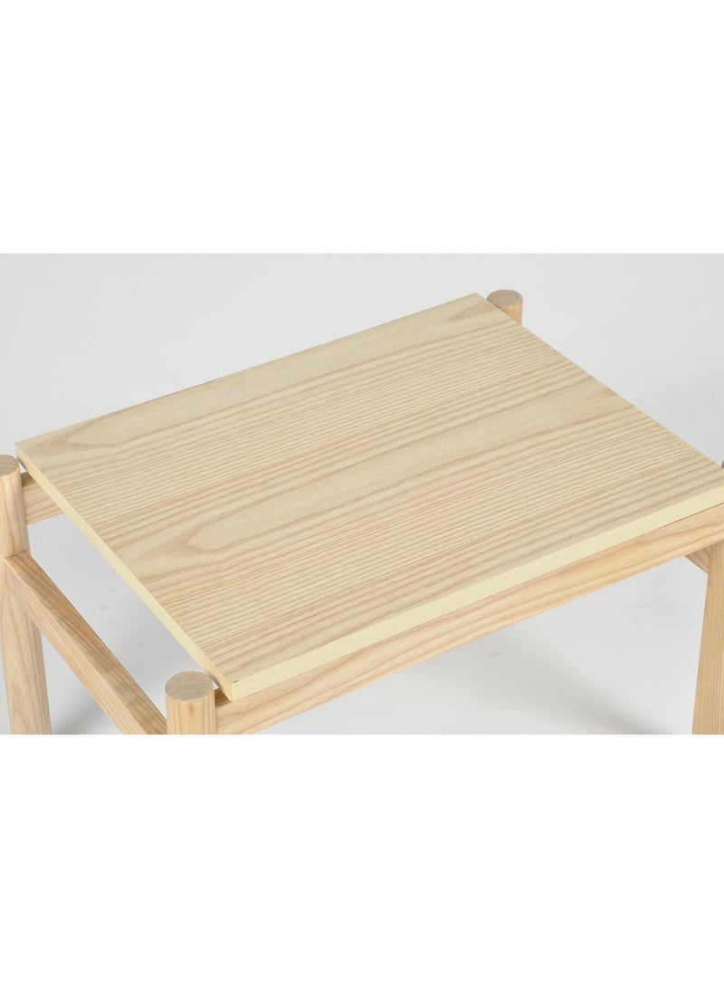 Switch Modern Rectangular Coffee Table With Wood Top Wood Legs For Living Room Natural 60x40x37cm  - Image 3