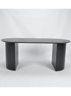 طاولة طعام بتصميم مستطيل للمنزل العصري مقاس 180 × 80 × 75 سم، لون أسود أسود 180*80*75سم