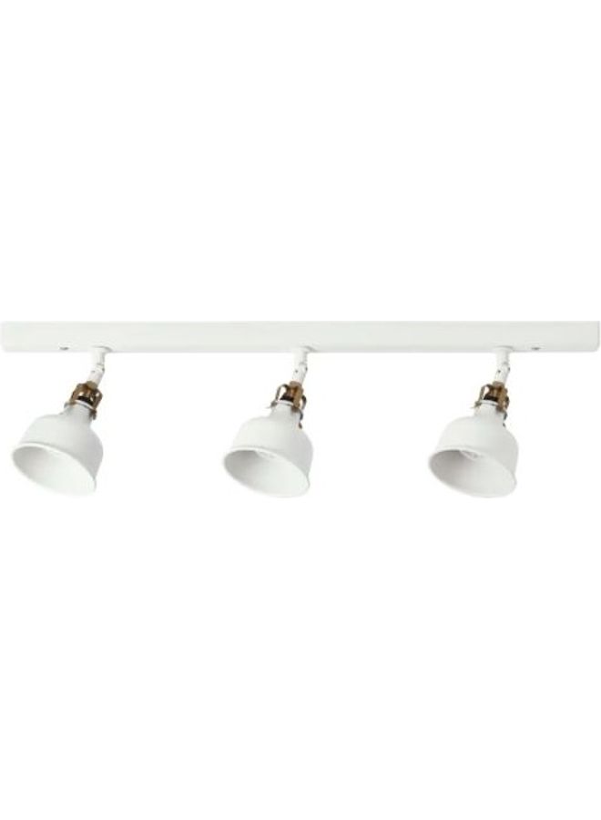 3-Spots Ceiling Track Lamp White