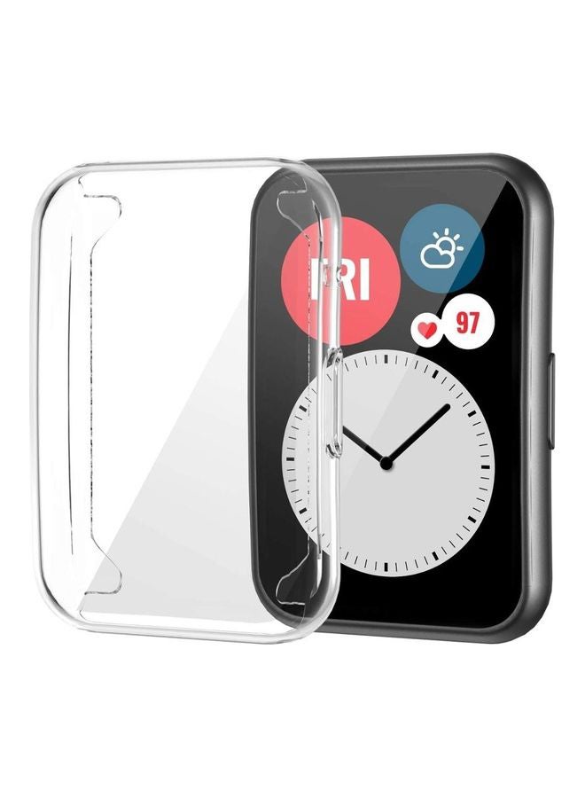 Techshare Anti-Scratch Protective TPU Case For Huawei Watch Fit Clear  - Image 1