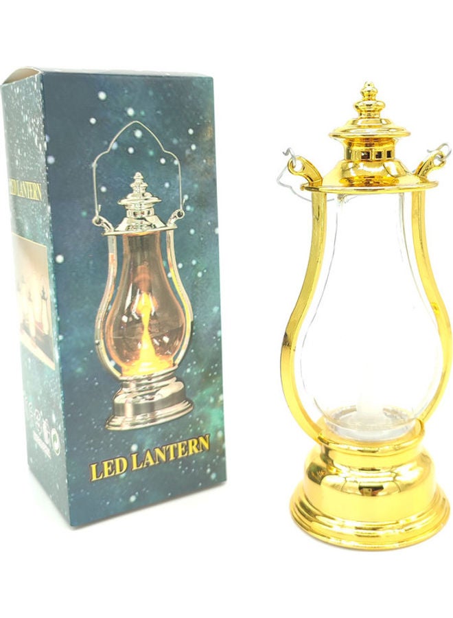 فانوس رمضان ال اي دي ذهبي 18 سم - Image 2
