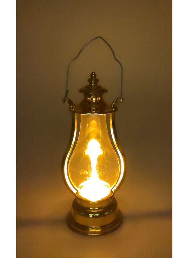 فانوس رمضان ال اي دي ذهبي 18 سم - Image 3