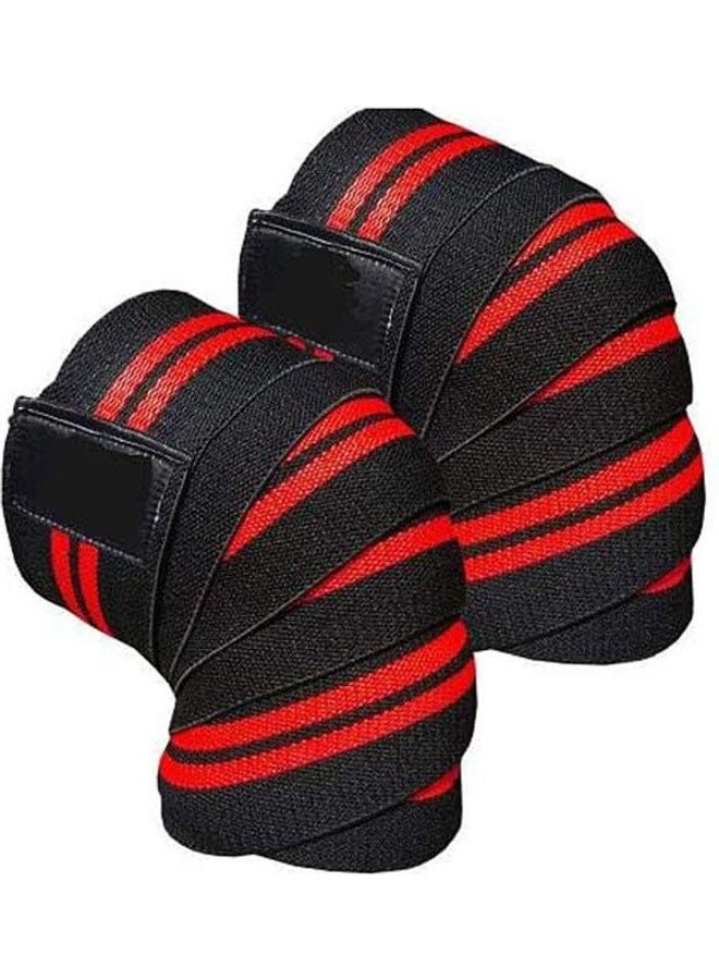 Generic Weightlifting Knee Wraps Support Sleeves Cross Training Powerlifting Squart 