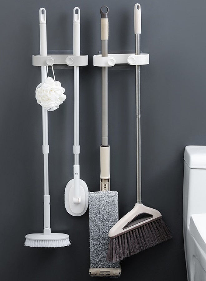 Bathroom Strong Wall Mounted Mop Hook White 20x8x4cm - Image 3