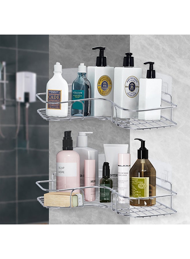 Stainless Steel Shelf Silver 26x26x4cm  - Image 2
