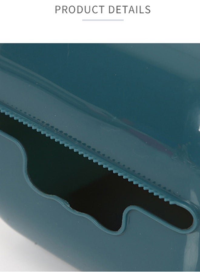 Toilet Tissue Box Blue 16x13x12cm  - Image 4