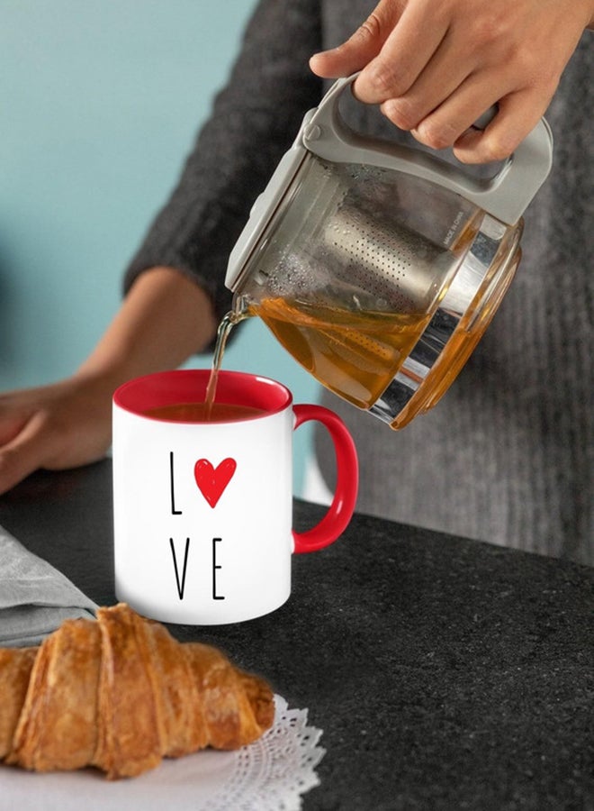 إم إي سي Printed Valentine Coffee Mug White/Red/Black - Image 3