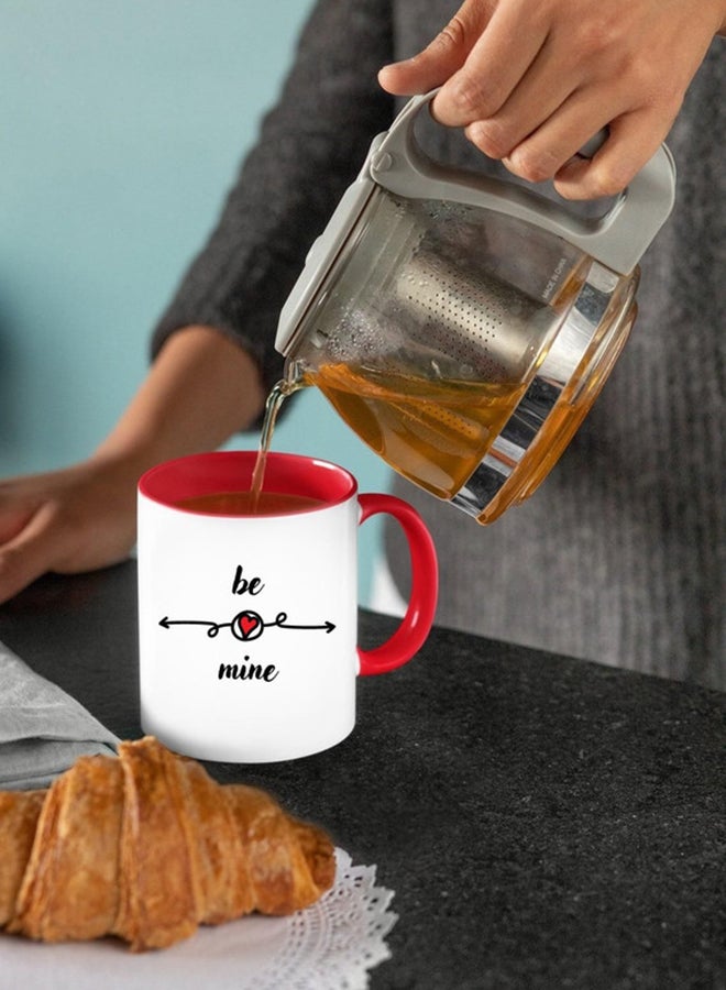 MEC Printed Valentine Coffee Mug Be Mine White/Red/Black 350ml  - Image 3