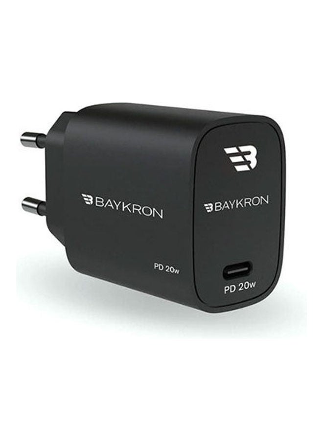 بايكرون Power Delivery 20W Usb-C Wall Charger Eu Black - Image 2