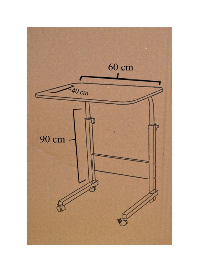 Generic - Bedside Computer Desk Black 60x40x90cm - Image 1
