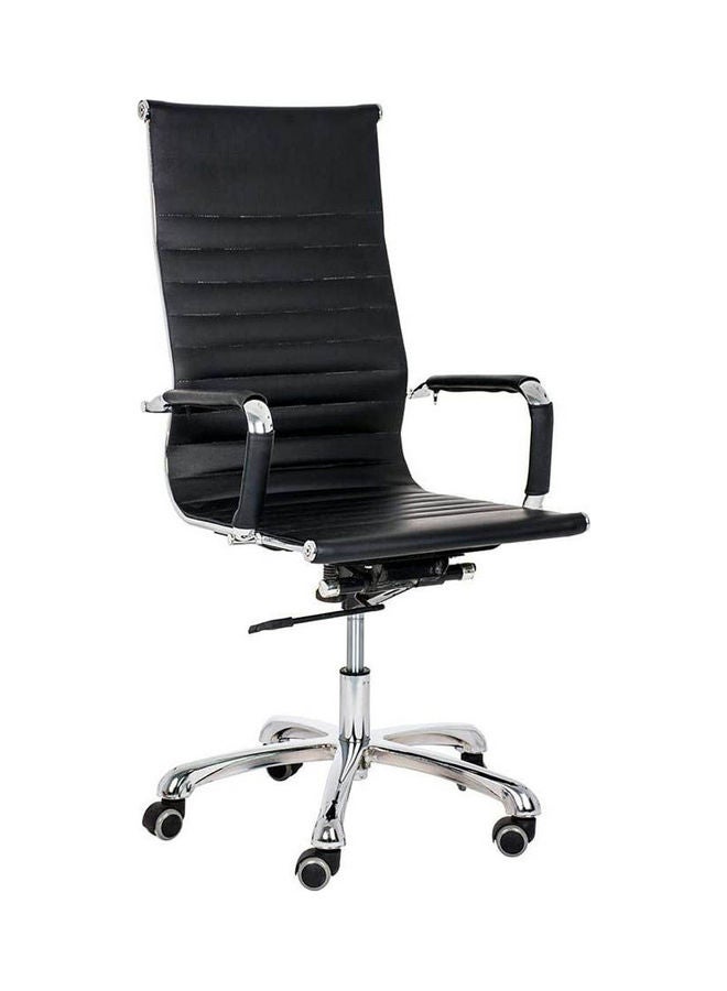 Generic Office Chair With High Wheel Wheel Base And Back Leather Black