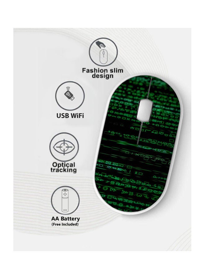 Okteq - Wireless Mouse - Coding Green/Black - Image 1