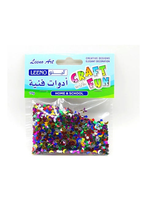Glitter Stars and Moon Confetti Multicolour