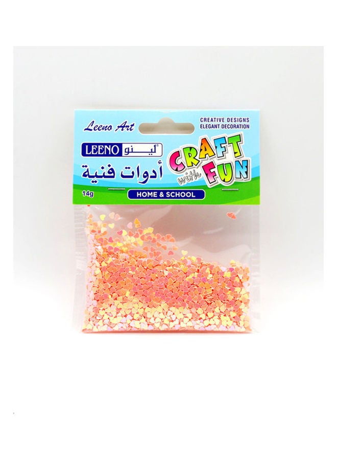 LEENO Heart Shape Confetti Pink - Image 1