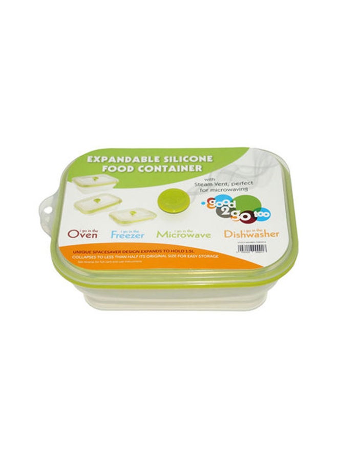 Good 2 Go - Too Rectangular Container Green 1.5Liters - Image 1