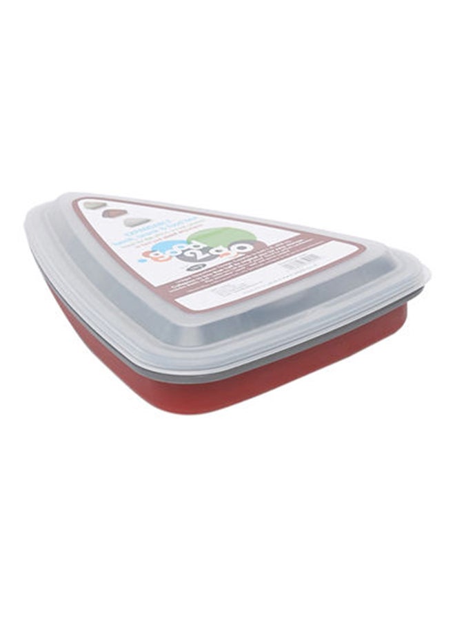 Good 2 Go - Pizza Container Cranberry Red 1.2Liters - Image 1