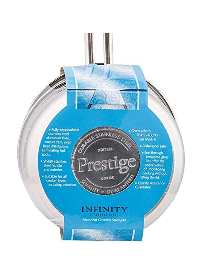 Prestige Infinity Cov Saucepan Silver 16cm