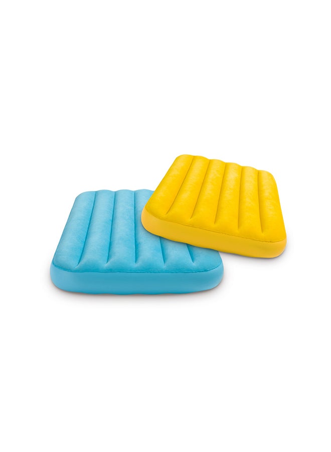 INTEX - 1 Piece Cozy Kids Airbed - Color May Vary Assorted 88x157x18cm - Image 1
