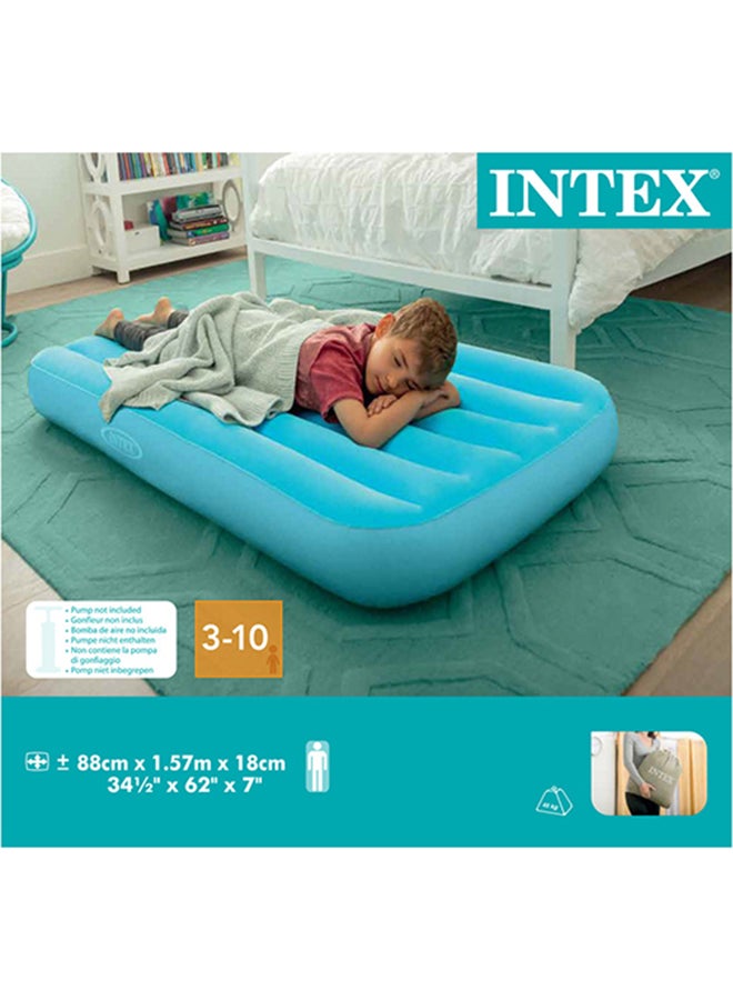 INTEX - 1 Piece Cozy Kids Airbed - Color May Vary Assorted 88x157x18cm - Image 1