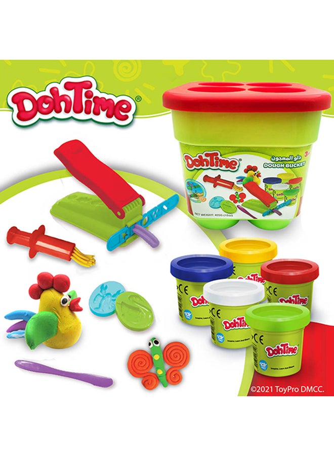 DohTime - Dough Bucket Play Set 18.7x18.7x17.2cm - Image 1