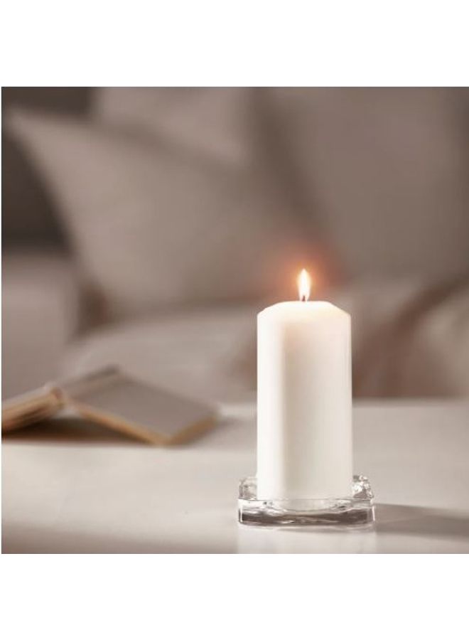 Unscented Block Candle White 15cm - Image 3