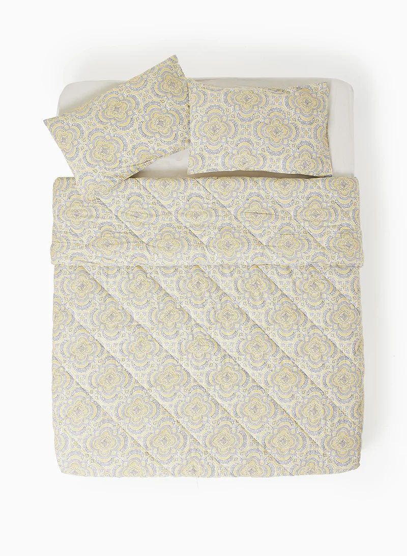 Noon East Comforter Set With Pillow Cove, Comforter For Queen Size Mattress - Morgan 100% Cotton Percale - Sleep Well Lightweight And Warm Bed- Taupe 160 x 220+Pillow Cover 50x75cm