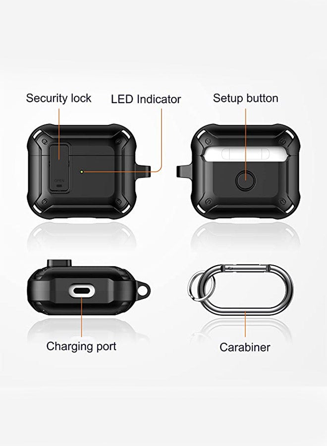 FITME - Full-Body  Protective Cover For Apple AirPods 3 Black - Image 1
