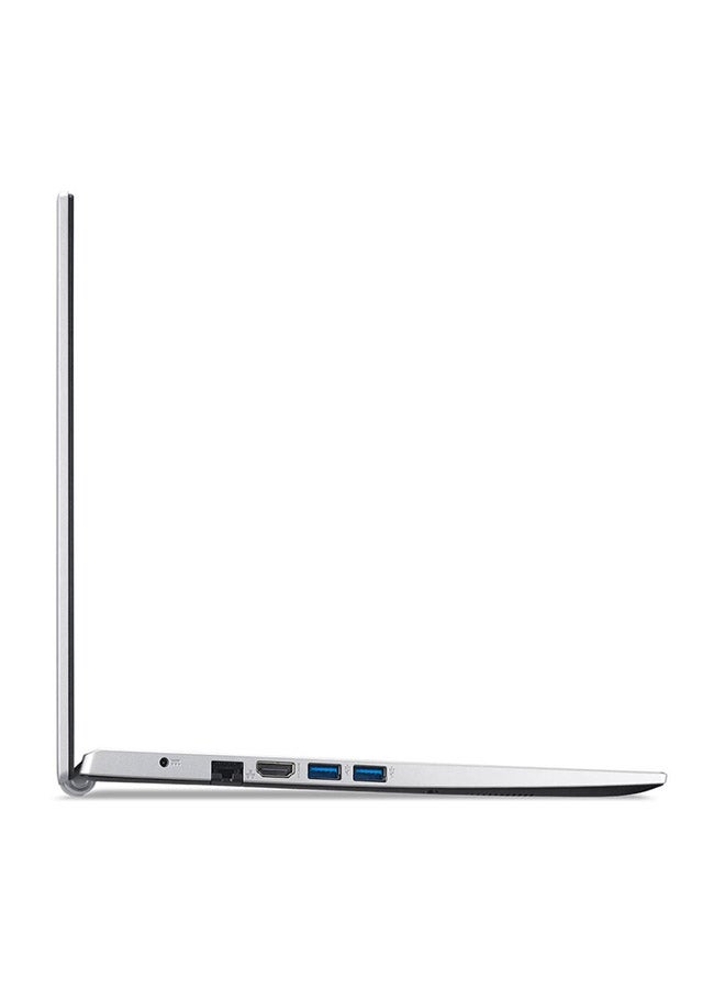 أيسر - كمبيوتر محمول أسباير 3 A315 بشاشة FHD مقاس 15.6 بوصة ومعالج Core i3 وذاكرة وصول عشوائي سعة 4 جيجابايت ومحرك أقراص صلبة سعة 1 تيرابايت وDOS (بدون نظام التشغيل Windows) وبطاقة NVIDIA GeForce MX350 سعة 2 جيجابايت والإنجليزية/العربية فضي نقي الإنجليزية/العربية فضي نقي - Image 1