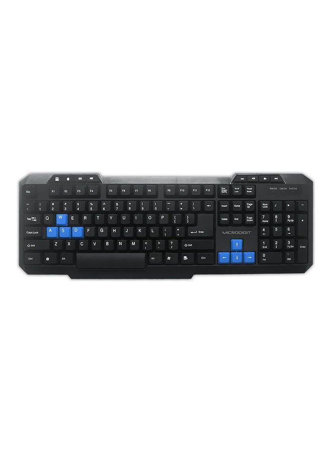 Microdigit - Wireless Computer Keyboard And Mouse Combo Set Black - Image 1