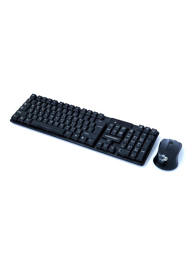 Microdigit - Wireless Computer Keyboard And Mouse Set Black - Image 1