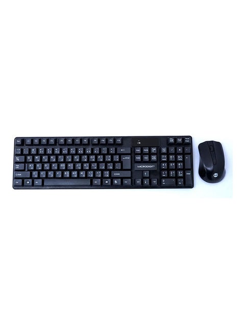 Wireless Computer Keyboard And Mouse Set Black