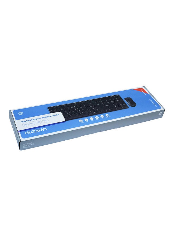 Microdigit - Wireless Computer Keyboard And Mouse Set Black - Image 1