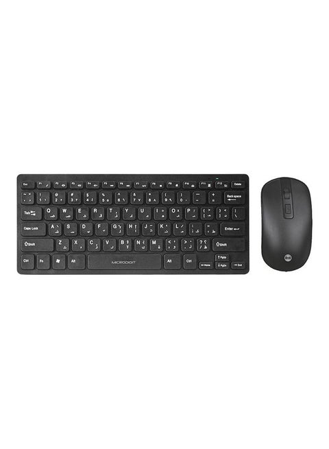 Wireless Mini Keyboard and Mouse Combo Black