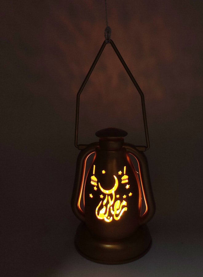 فانوس رمضان LED ذهبي 20 سم - Image 3