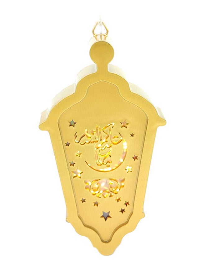 فانوس رمضان LED ذهبي 22 سم - Image 2