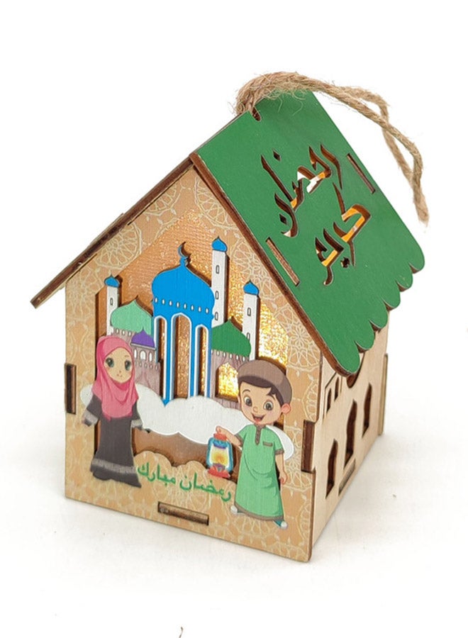 Ramadan LED Light Lantern Multicolour 13cm - Image 2