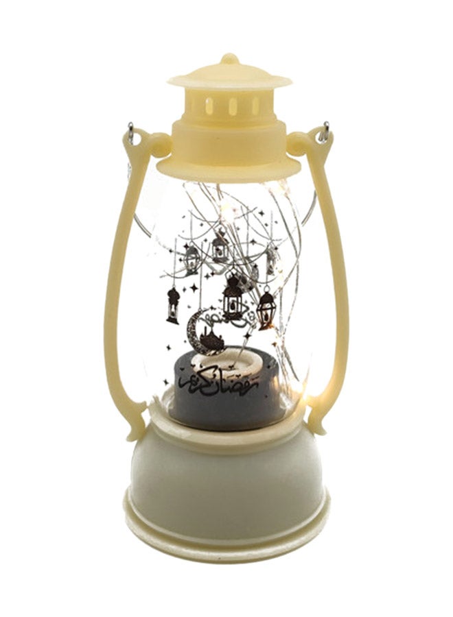 Ramadan LED Light Lantern Beige 15cm