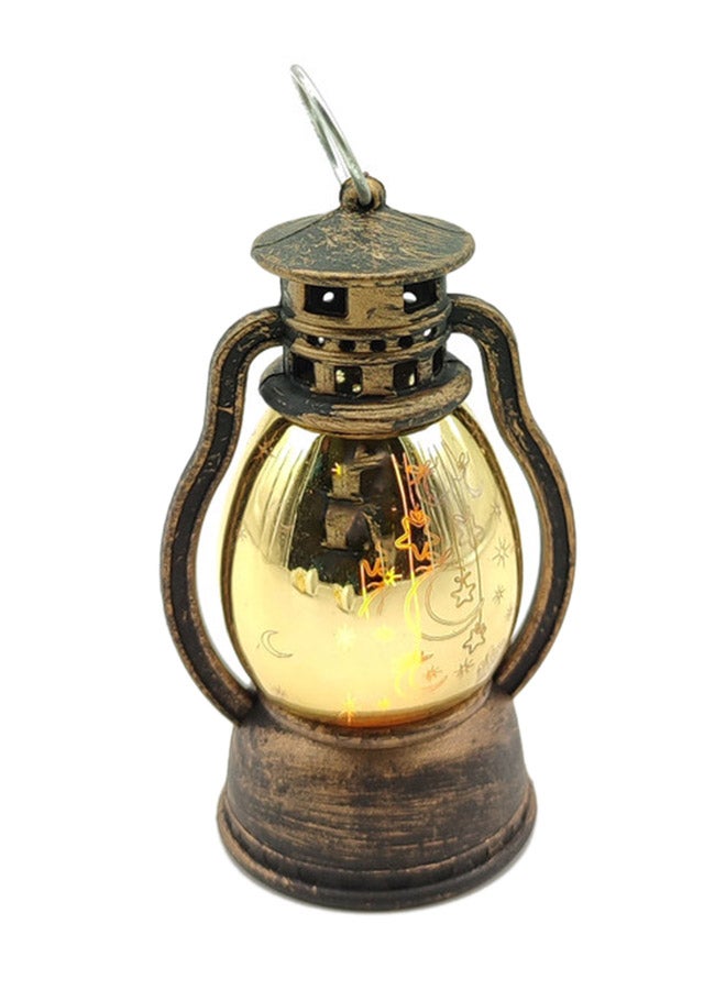 فانوس رمضان LED ذهبي 10 سم