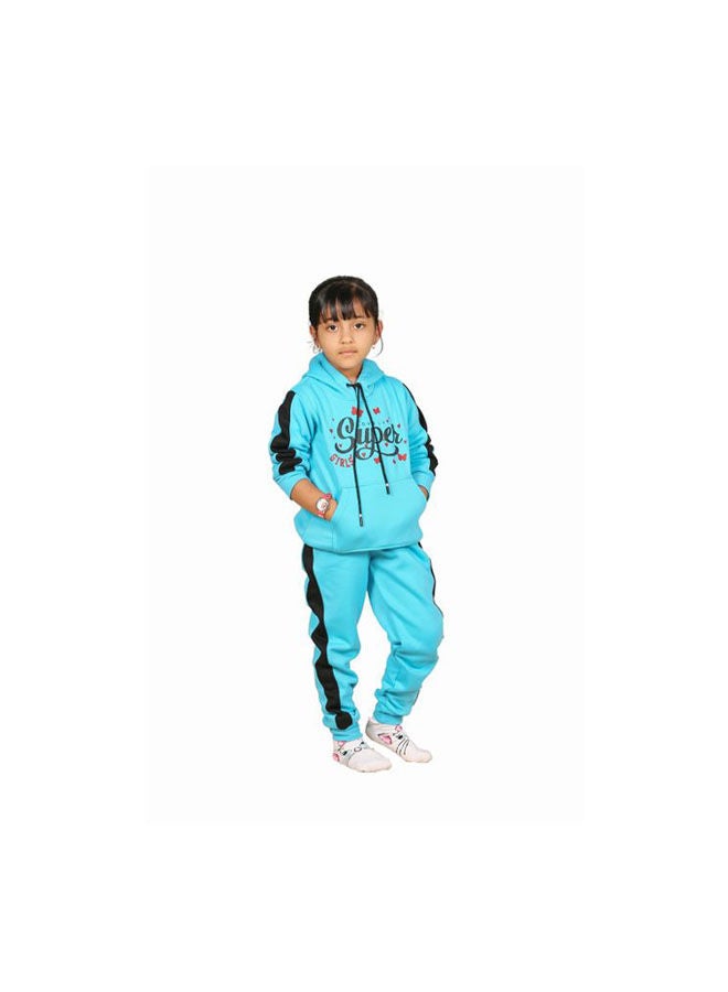 Caesar Printed Super Training Suit With Pocket Turquoise - Image 2