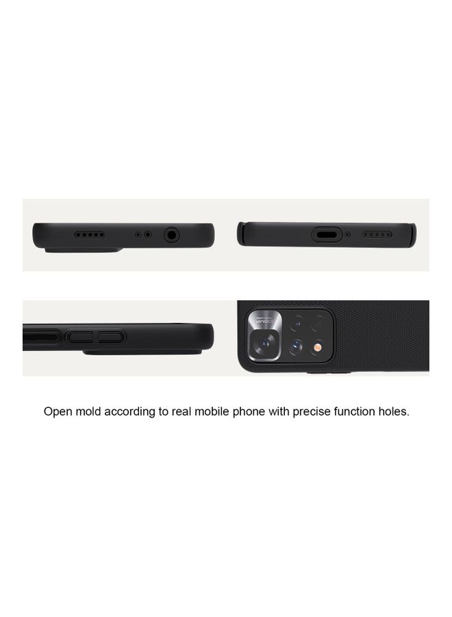 Nillkin Super Frosted Shield Scratch Resistant Case For Xiaomi Redmi Note 11 Pro/11 Pro+ 5G Black - Image 3