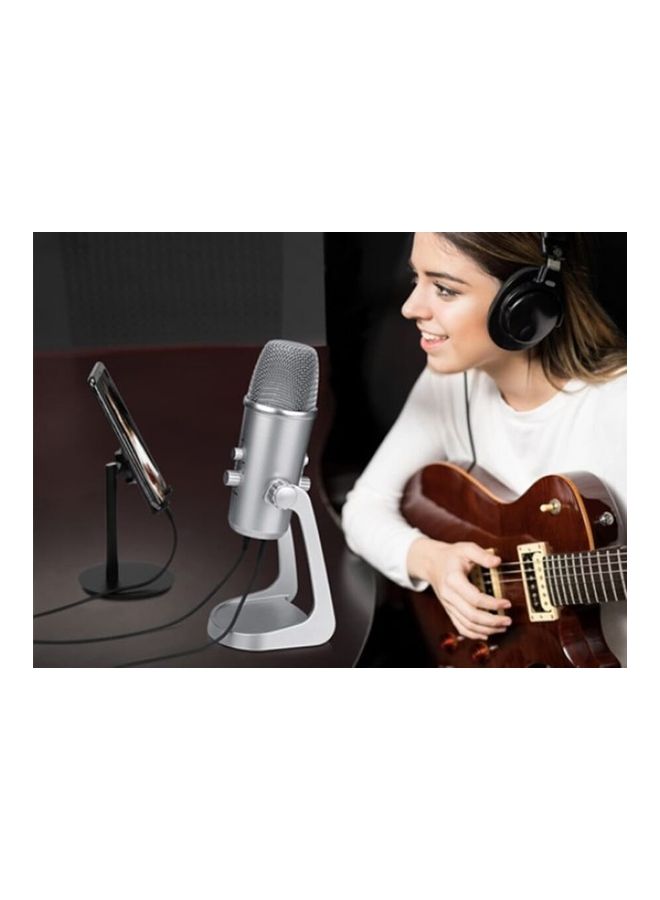 BOYA USB Microphone BY-PM700SP-Silver Silver - Image 2