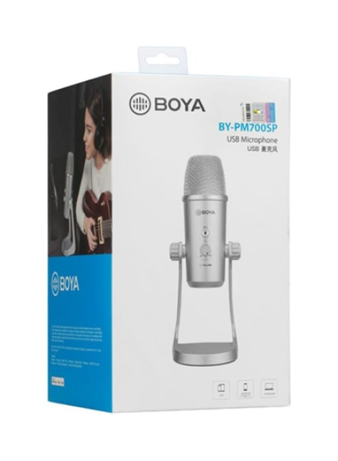 BOYA USB Microphone BY-PM700SP-Silver Silver - Image 5