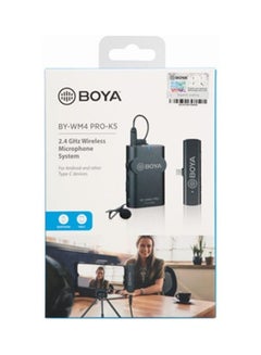 BOYA 2.4 Ghz Wireless Microphone System For Android And Other Type-C Devices BY-WM4-PRO-K5-Grey Grey  - Image 5